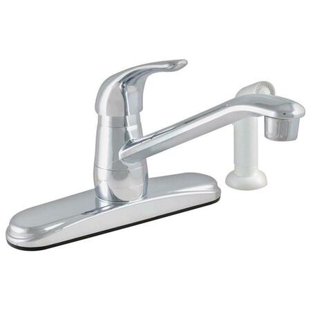 LDR INDUSTRIES Washerless Cartridge One Handle Kitchen Faucet, Chrome 4356879